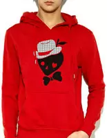 man guess populaire jacket hoodie animation rouge